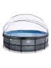 EXIT Pool "Stone" mit Schutzabdeckung - ab 6 Jahren - Ø 488 cm