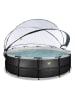 EXIT Pool "Black Leather" mit Schutzabdeckung - ab 6 Jahren - Ø 488 cm