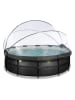 EXIT Pool "Black Leather" mit Schutzabdeckung - ab 6 Jahren - Ø 488 cm