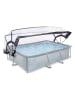 EXIT Pool-Abdeckung in Transparent/ Schwarz - (L)273 x (H)85 x (B)210 cm