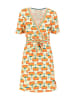 Blutsgeschwister Kleid "Court Cache" in Creme/ Orange