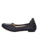 Think! Leren ballerina's "Balla" donkerblauw