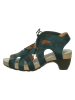 Think! Skórzane sandały "Traudi" w kolorze zielonym