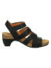 Think! Leren haksandalen "Traudi" zwart