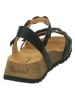 Think! Leder-Sandalen "Koak" in Schwarz