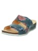 Think! Leren slippers "Julia" blauw