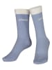 Copenhagen Studios 2er-Set: Tennissocken in Weiß/ Hellblau