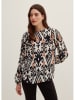 STEFANEL Blouse wit/zwart