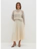 STEFANEL Plisseerock in Creme