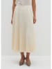 STEFANEL Plisseerock in Creme