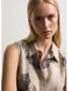 STEFANEL Blousetop beige/zwart