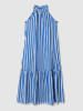 STEFANEL Sukienka w kolorze niebiesko-białym