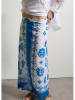 STEFANEL Rok blauw/wit