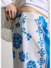 STEFANEL Rok blauw/wit