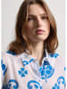 STEFANEL Bluse in Weiß/ Blau