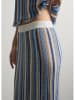 STEFANEL Rock in Blau/ Creme