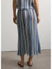 STEFANEL Rock in Blau/ Creme