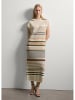STEFANEL Kleid in Creme/ Beige/ Khaki