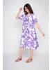 Le Jardin du Lin Kleid in Lila/ Weiß