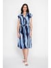 Le Jardin du Lin Kleid in Hellblau/ Schwarz