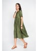 Le Jardin du Lin Kleid in Khaki