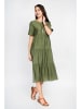 Le Jardin du Lin Kleid in Khaki