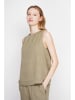 Le Jardin du Lin Lniany top w kolorze khaki