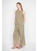 Le Jardin du Lin Lniany top w kolorze khaki