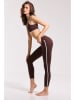 Onamaste Legginsy sportowe "Flow" w kolorze brązowym