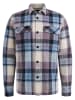 PME Legend Hemd - Regular fit - in Lila/ Hellblau/ Creme