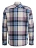 PME Legend Blouse - regular fit - paars/lichtblauw/crème