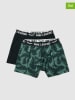 PME Legend 2er-Set: Boxershorts in Schwarz/ Grün