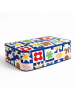 Really Nice Things Aufbewahrungsbox "Folk" in Creme/ Bunt - (B)60 x (H)30 x (T)45 cm