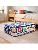 Really Nice Things Aufbewahrungsbox "Folk" in Creme/ Bunt - (B)60 x (H)30 x (T)45 cm