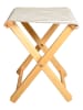 Really Nice Things Hocker ''Blue Lines'' in Beige/ Blau - (B)35 x (H)64 x (T)31 cm