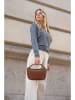 Victor & Hugo Paris Leder-Henkeltasche "Arly" in Braun - (B)23 x (H)13 x (T)8 cm