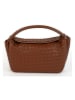 Victor & Hugo Paris Leder-Henkeltasche "Arly" in Braun - (B)23 x (H)13 x (T)8 cm