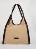 Victor & Hugo Paris Schultertasche "Zaya" in Hellbraun/ Braun - (B)35 x (H)37 x (T)14 cm