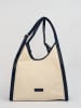Victor & Hugo Paris Schultertaschen "Zaya" in Beige/ Dunkelblau - (B)35 x (H)37 x (T)14 cm