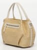 Victor & Hugo Paris Handtas "Tahiti" beige/wit - (B)25 x (H)15 x (D)20 cm