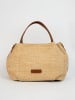 Victor & Hugo Paris Handtas "Tahiti" beige/bruin - (B)25 x (H)15 x (D)20 cm