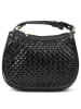 Victor & Hugo Paris Leder-Henkeltasche "Leana" in Schwarz - (B)27 x (H)14 x (T)7 cm