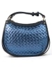 Victor & Hugo Paris Leren handtas "Leana" blauw - (B)27 x (H)14 x (D)7 cm