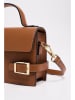 Victor & Hugo Paris Leder-Henkeltasche "Sumy" in Camel - (B)24 x (H)14 x (T)7 cm