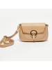 Victor & Hugo Paris Leder-Schultertasche "Nour" in Beige - (B)20 x (H)15 x (T)4 cm