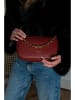 Victor & Hugo Paris Leder-Umhängetasche "Paola" in Braunrot - (B)23 x (H)15 x (T)6 cm