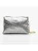 Victor & Hugo Paris Leren schoudertas "Perla" zilverkleurig - (B)21 x (H)15 x (D)5 cm