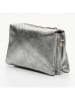 Victor & Hugo Paris Leren schoudertas "Perla" zilverkleurig - (B)21 x (H)15 x (D)5 cm