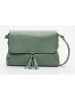 Victor & Hugo Paris Leder-Schultertasche "Indila" in Grün - (B)28,5 x (H)21 x (T)9 cm