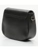 Victor & Hugo Paris Leder-Umhängetasche "Silvia" in Schwarz - (B)27 x (H)18 x (T)7 cm